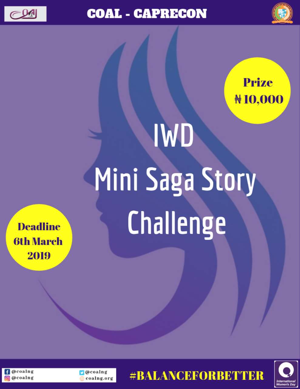 International Women’s Day Mini Saga Challenge